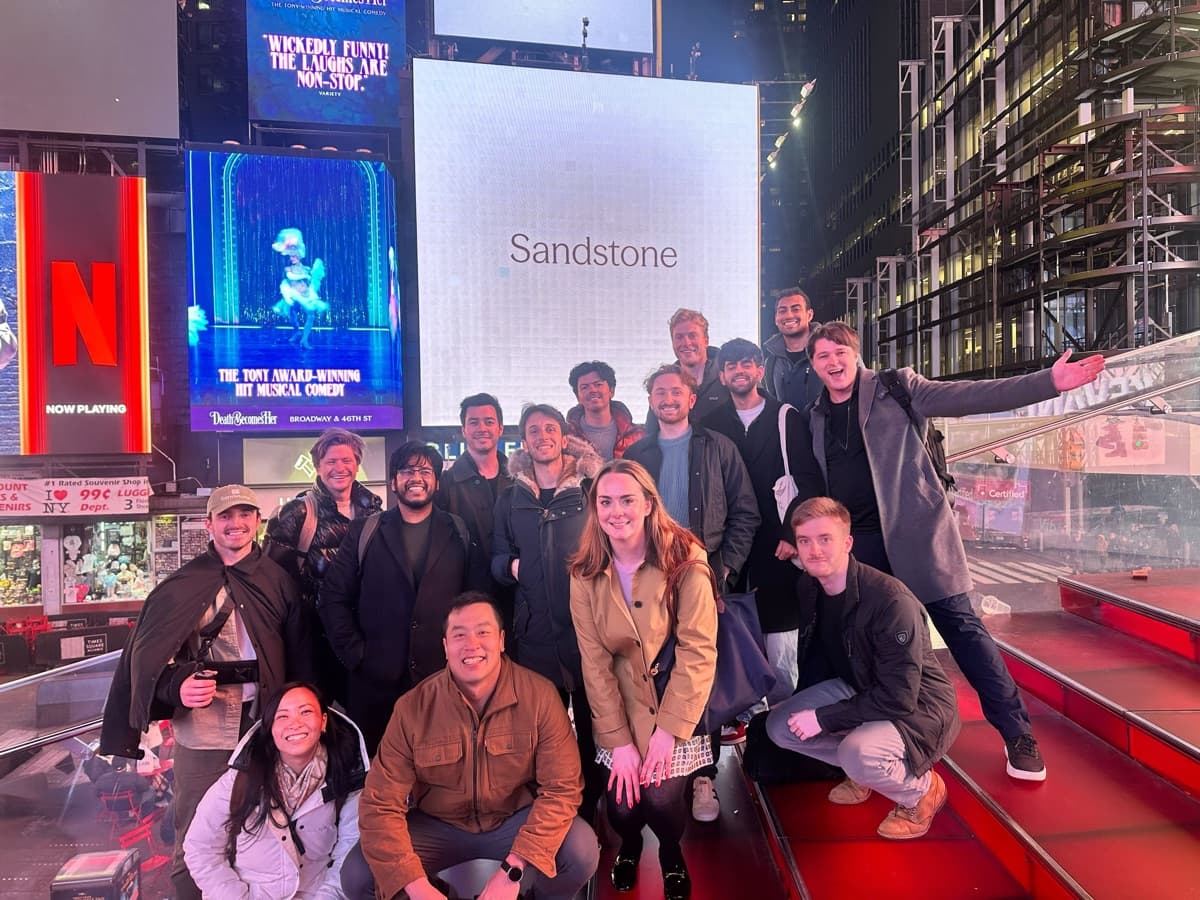 Team at Times Square